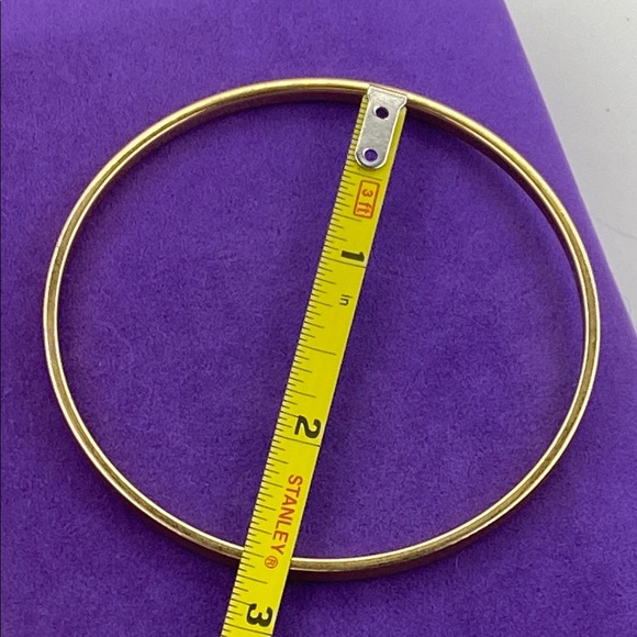 💛 Vintage Monet 22k Gold Plated Bangle Bracelet - Picture 5 of 6